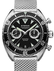 Eterna 7770.41.49.1718 Super Kontiki Chronograph Black Dial // Pre-Owned