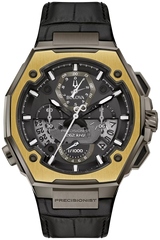 Bulova 98B354 Precisionist X Special Edition Damascus 18K Ring Chronograph