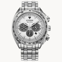 Citizen CA4540-54A Eco-Drive Carson Chronograph White Dial
