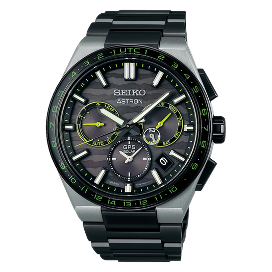Seiko Astron SSH139 Limited Edition Acid Green Titanium GPS Solar