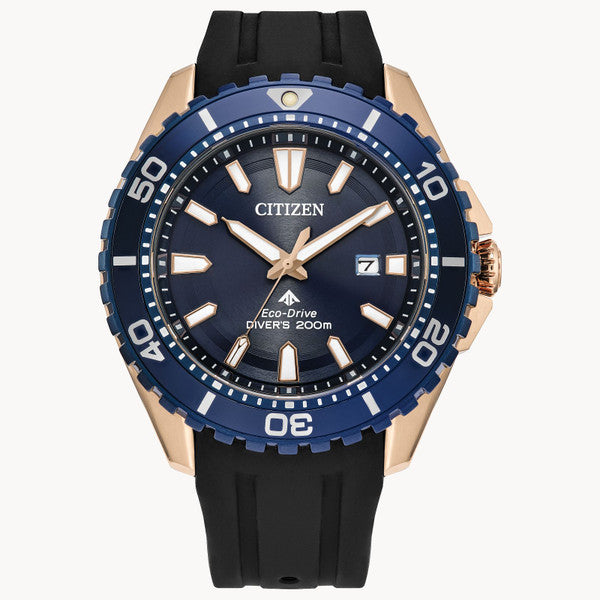 Citizen BN0196-01L Promaster Dive Eco-Drive 200m Rose Gold Blue
