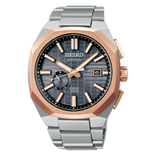 Seiko Astron SSJ014 3X62 Rose Gold GPS Solar Titanium Grey Dial