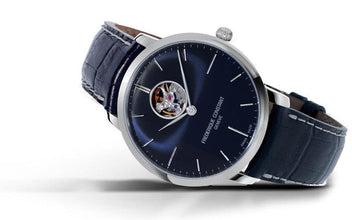 Frederique Constant FC-312N4S6 Slimline Heart Beat Automatic Stainless Steel Blue Dial