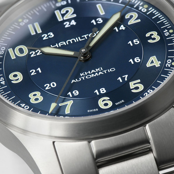Hamilton H70205140 Khaki Field Titanium Auto 38mm Blue – Arizona
