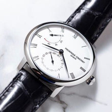 Frederique Constant FC-723WR3S6 Slimline Power Reserve Manufacture Stainless Steel Silver Dial