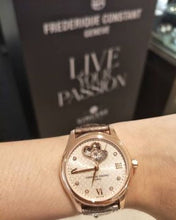 Frederique Constant FC-310LGDHB3B4 Ladies Automatic Double Heart Beat Rose Gold Light Gray Dial