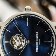 Frederique Constant FC-312N4S6 Slimline Heart Beat Automatic Stainless Steel Blue Dial