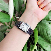 Frederique Constant FC-200MC16 Classics Carree Ladies Stainless Steel Blue Strap