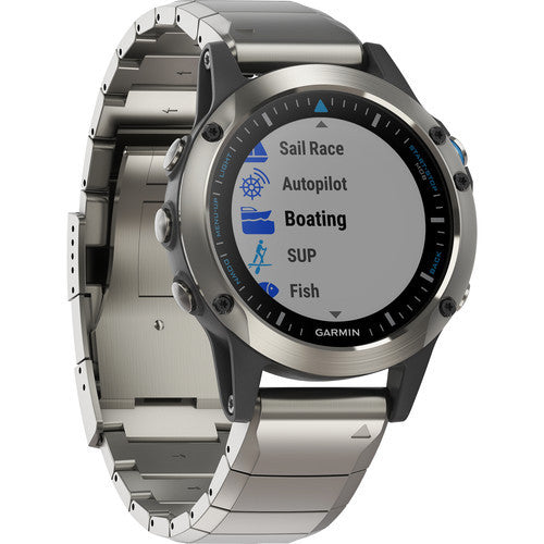 Garmin Quatix 5 GPS Watch Stainless Steel Sapphire with Metal Band