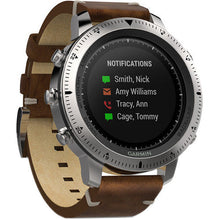 Garmin Fenix Chronos GPS Watch With Leather Band