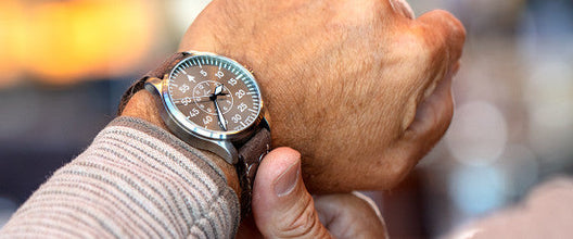 Laco Pilot Watches Basic Aachen 42 Taupe 862117