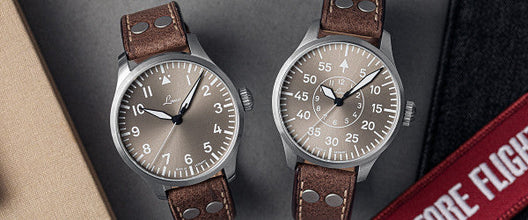 Laco Pilot Watches Basic Aachen 42 Taupe 862117