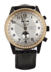 Maurice De Mauriac Men's Automatic Moonphase Diamond Bezel (1 of 1)