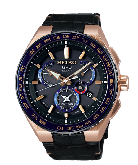 Seiko Astron GPS Solar Executive Line 18K Pink Gold SBXB134
