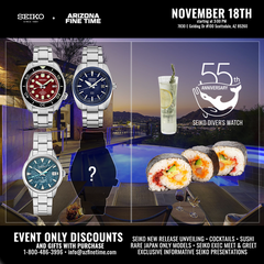 Entrance Ticket to Seiko Unveiling at Arizona Fine Time // Includes Food and Open Bar // All Donated to Oceanic Society
